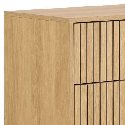 Kumode ar atvilktnēm OLIVIA, ozolkoka
