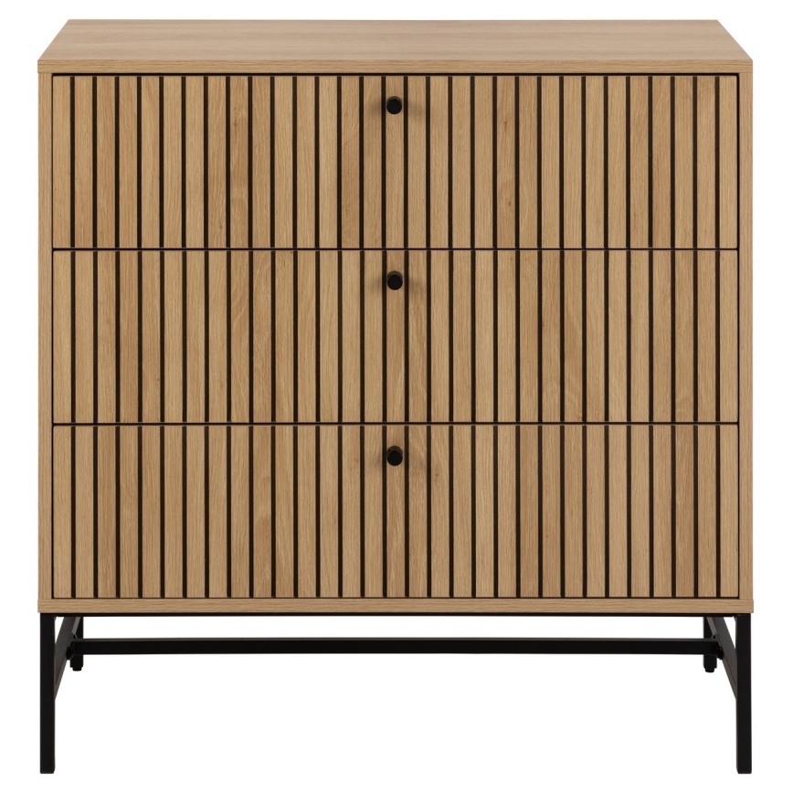 Kumode ar atvilktnēm OLIVIA, ozols