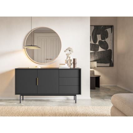 Kumode ELI 154x82x39 cm melna