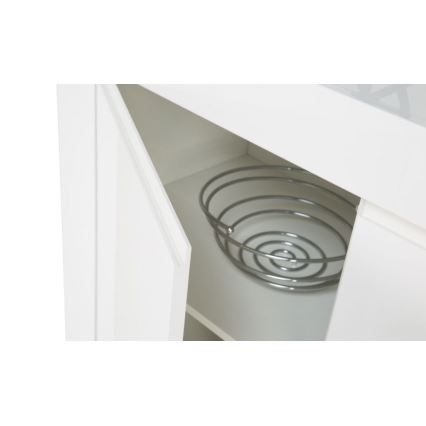 Kumode FINERA, baltā krāsā