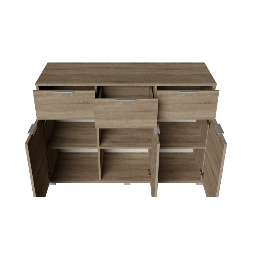 Kumode HOPE 120x78x35 cm Sonoma ozols