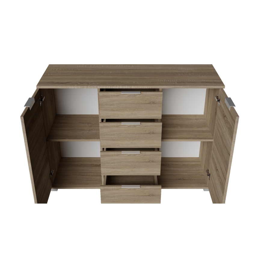 Kumode HOPE 120x78x35 sonoma ozols