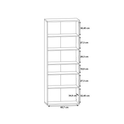Kumode/kurpju skapis SIMO — balts/pelēks betons