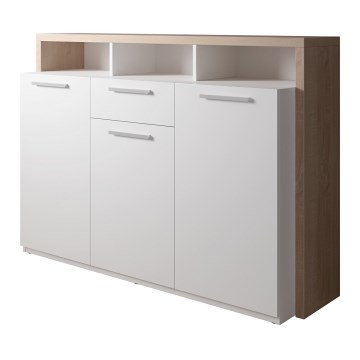 Kumode LEBY sonoma ozols/balta