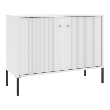 Kumode LUE 104x39 cm balta/melna