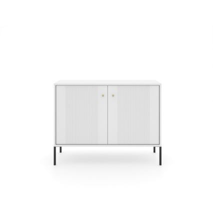 Kumode LUE 104x39 cm balta/melna