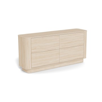 Kumode MADERA 160x75 cm, baltā ozola krāsā