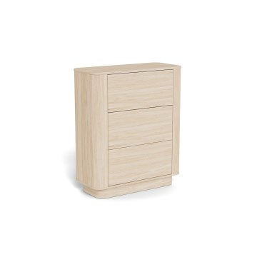 Kumode MADERA 90x107 cm baltais ozols