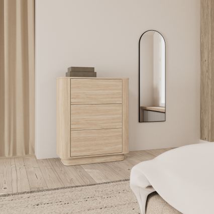 Kumode MADERA 90x107 cm baltais ozols