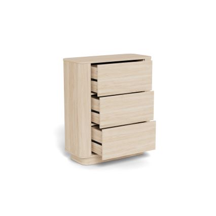 Kumode MADERA 90x107 cm baltais ozols