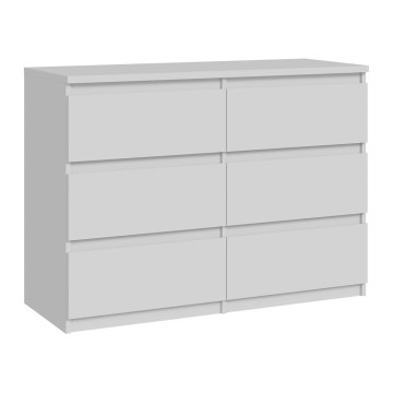 Kumode MAO ar atvilktnēm, balta