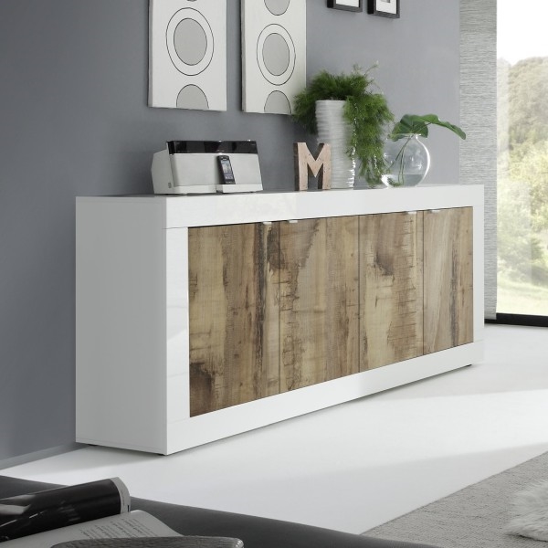 Kumode NERILA balta/brūna