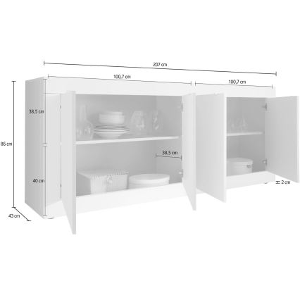 Kumode NERILA, balta