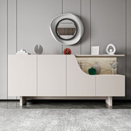 Kumode ORBIS 180x40 cm krēmkrāsaina/bēša
