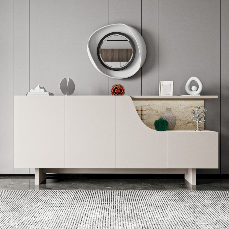 Kumode ORBIS 180x40 cm krēmkrāsaina/bēša
