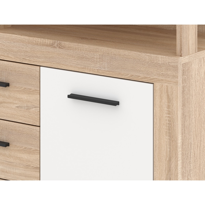 Kumode RUNA, ozols sonoma/balta