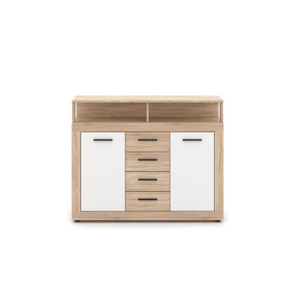 Kumode RUNA, ozols sonoma/balta