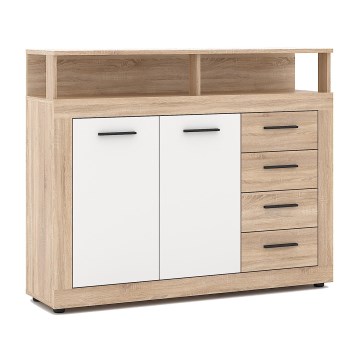 Kumode RUNA Sonoma ozols/balta