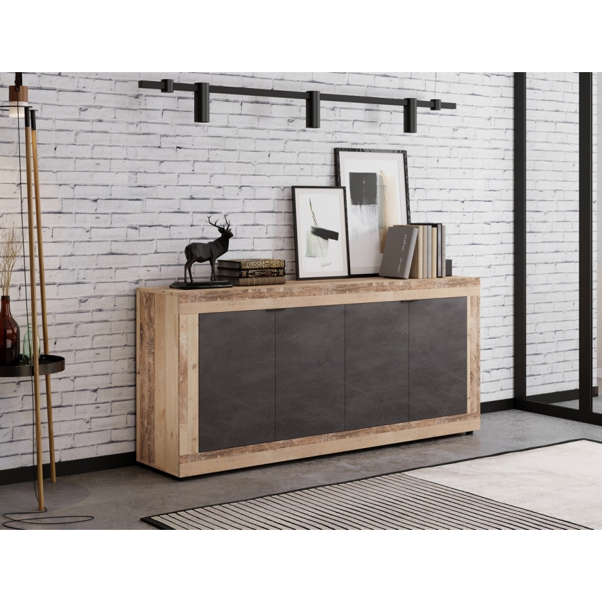 Kumode RUNEA gaiši brūna/antracīta