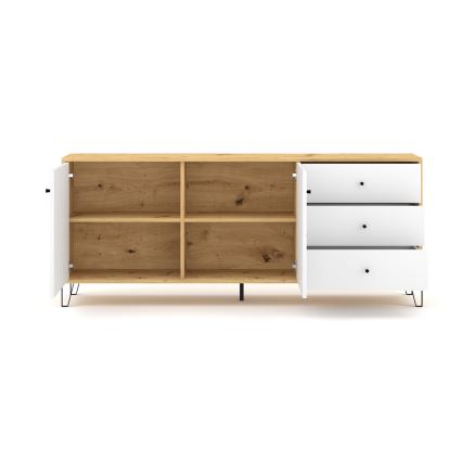 Kumode SULA artisan ozols/balta