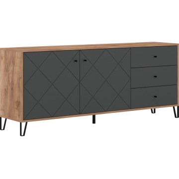 Kumode SULA, craft ozols/melna