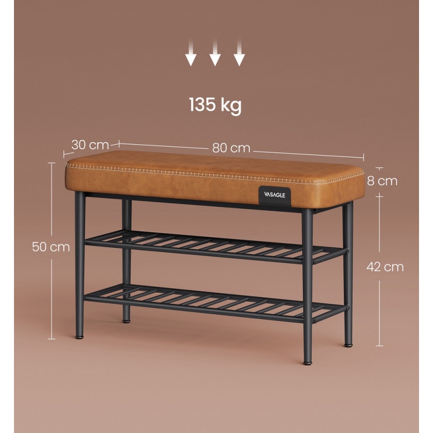 Kurpju skapis ANDOR brūns/melns