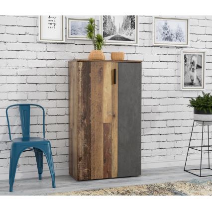 Kurpju skapis ETON brūns/antracīts