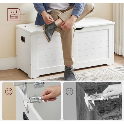 Kurpju skapis TOVIAN, balts