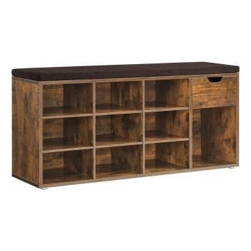 Kurpju skapis VOREN brūns/melns