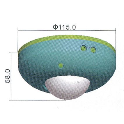 Kustības sensors PIR B 360° 1200W/230V balts