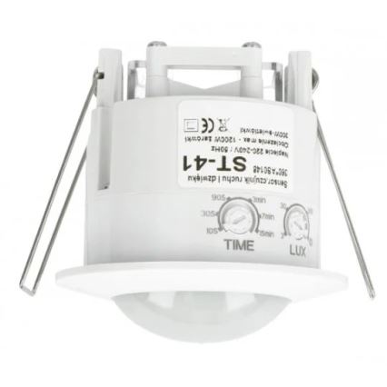 Kustības un krēslas sensors ST41 360 ° balts