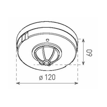 Kustību sensors PIR 1200W/230V