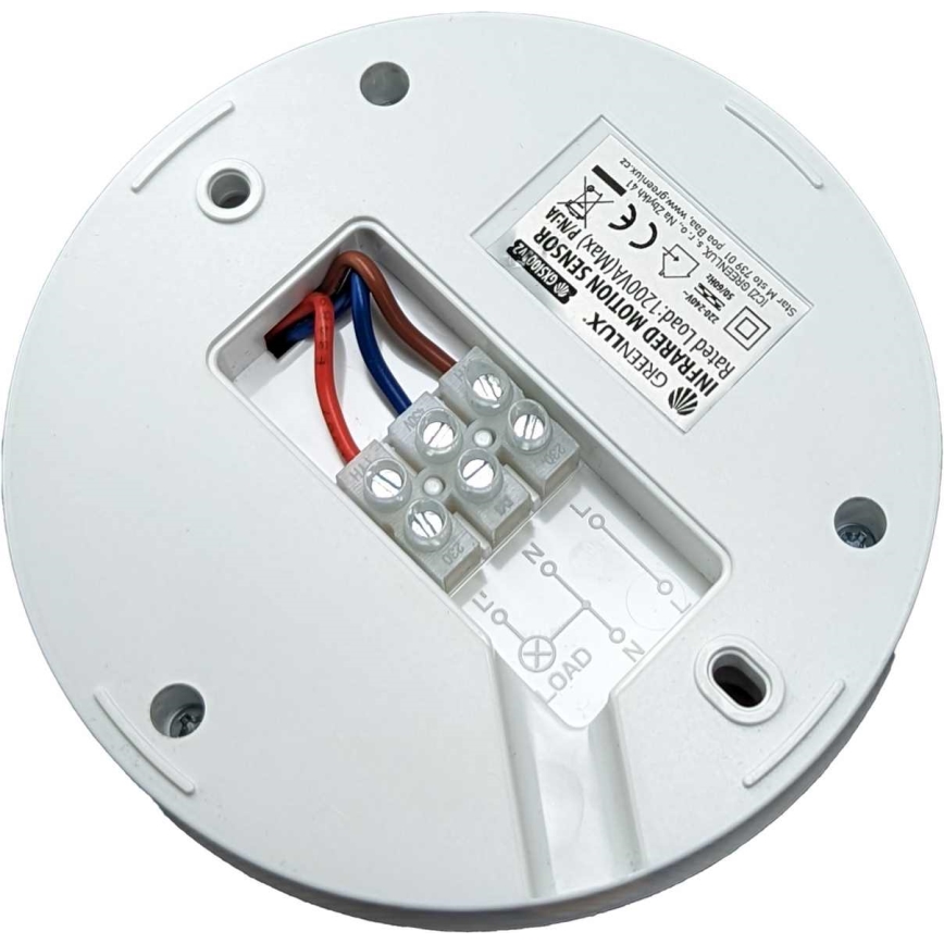 Kustību sensors PIR 1200W/230V
