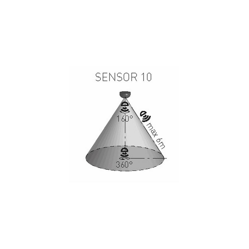 Kustību sensors PIR 1200W/230V