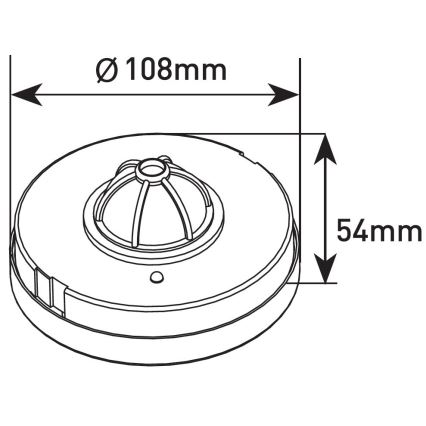 Kustību sensors PIR 1200W/230V