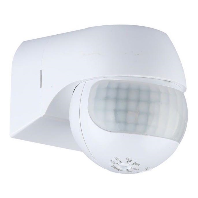 Kustību sensors PIR 180° 800W/230V IP44 balta