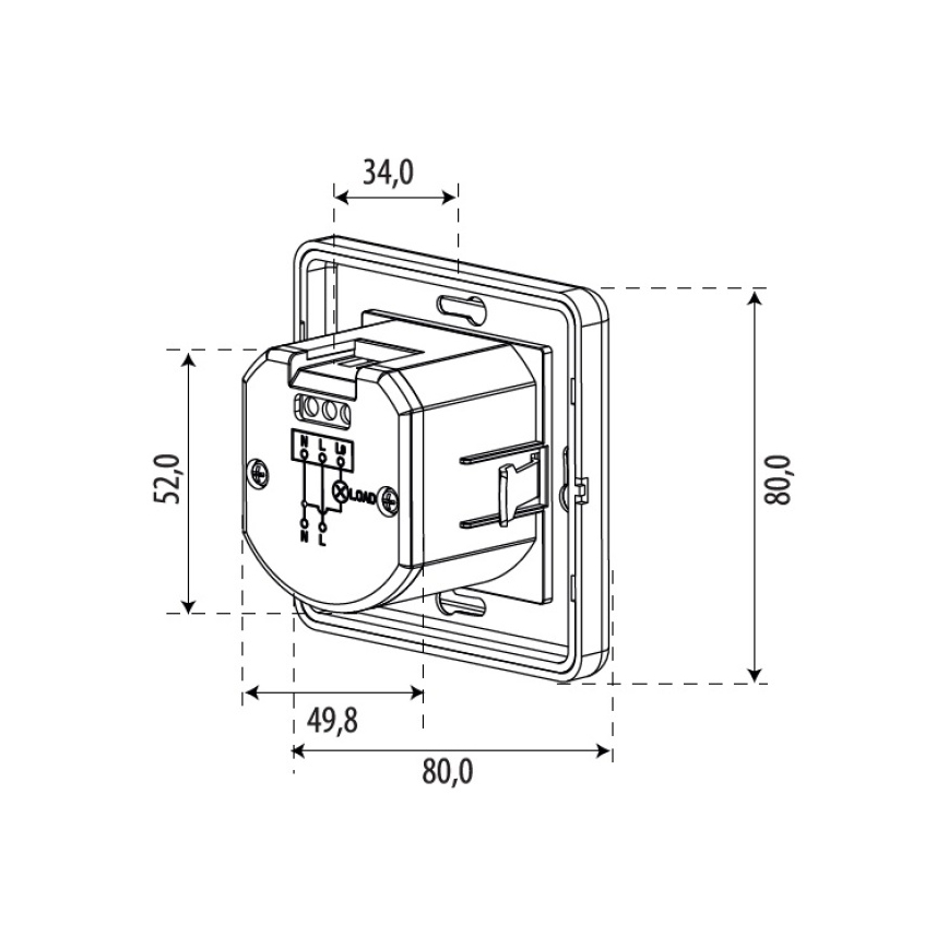 Kustību sensors SENSOR 1200W, balts