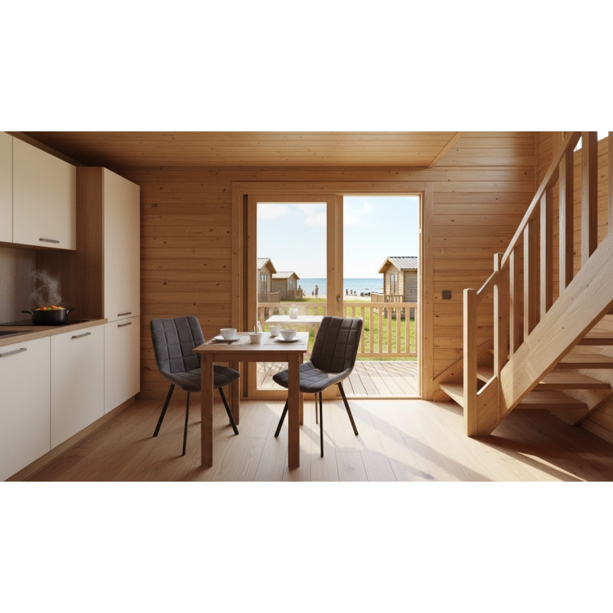 Kvadrātveida ēdamgalds LEVI ozols