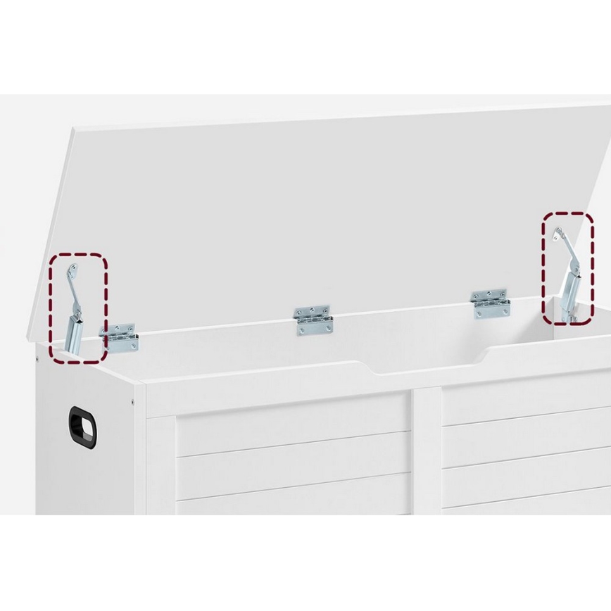 Lāde TOVIAN 100x46x40 cm balta