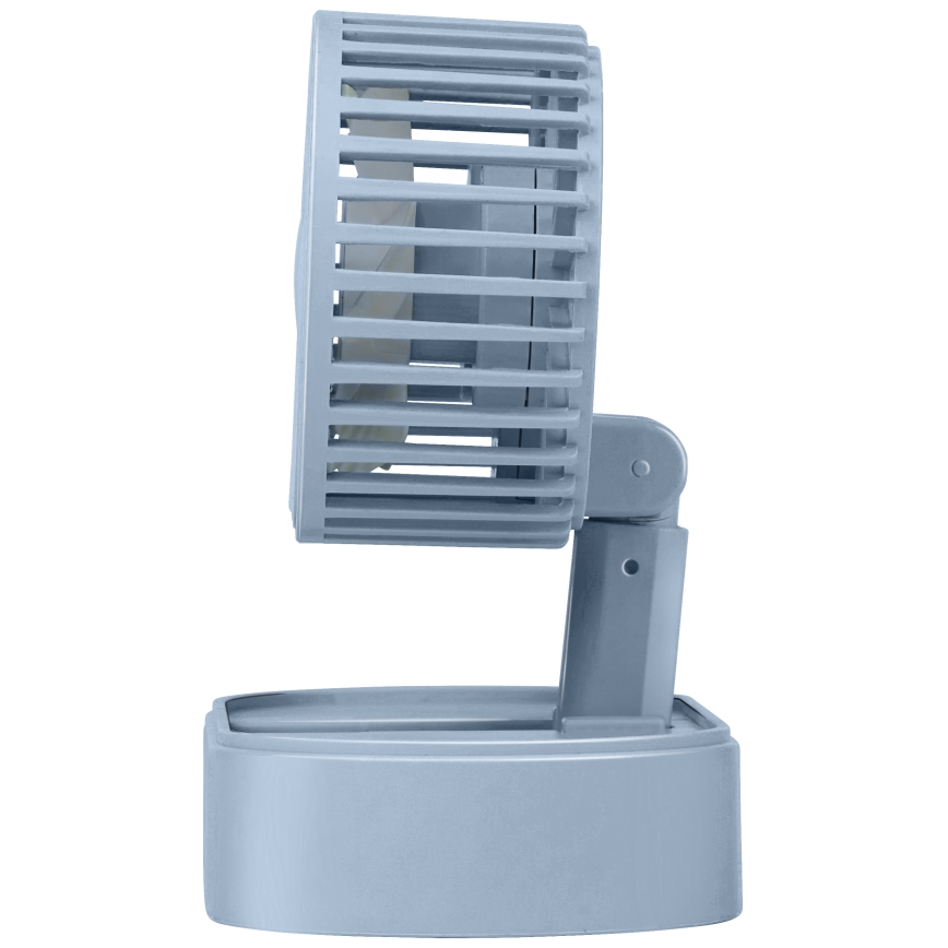 Lādējams galda ventilators 3,7 V 1200 mAh, zils