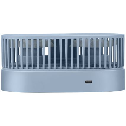 Lādējams galda ventilators 3,7 V 1200 mAh, zils