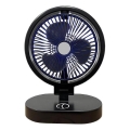 Lādējams galda ventilators 5W/5V 1200 mAh melns