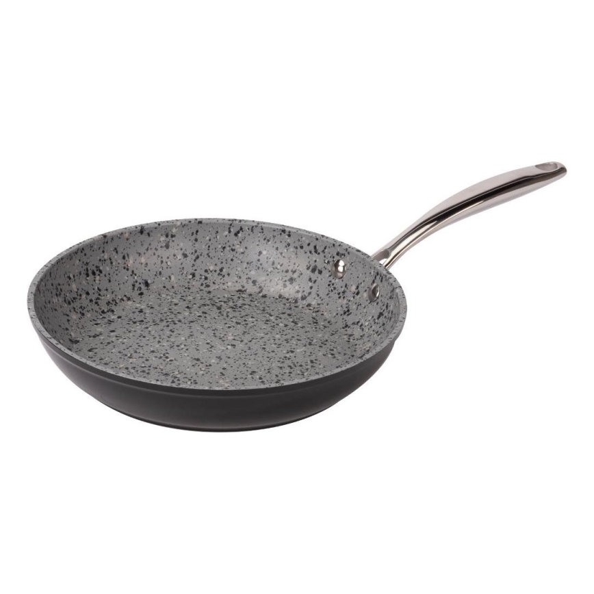 Lamart - Granīta panna 26 cm melna/pelēka/nerūsējošs tērauds