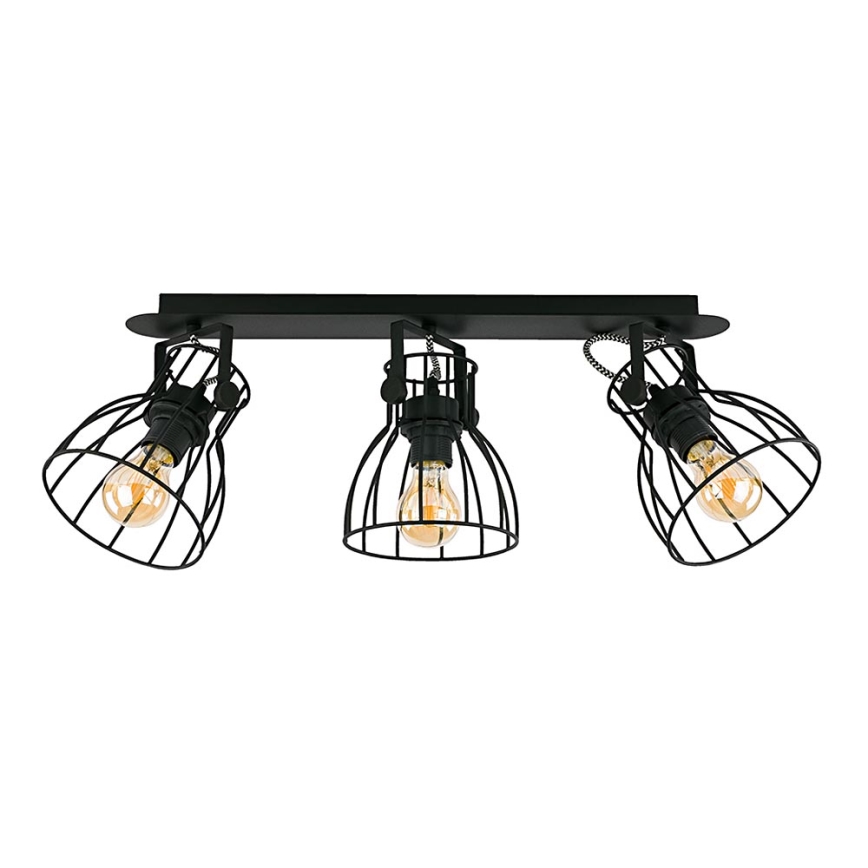 Lampa ALANO BLACK 3xE27/60W/230V