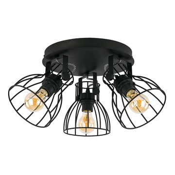 Lampa ALANO BLACK 3xE27/60W/230V