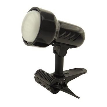 Lampa ar fiksatoru KD 1xE27/24W/230V melna