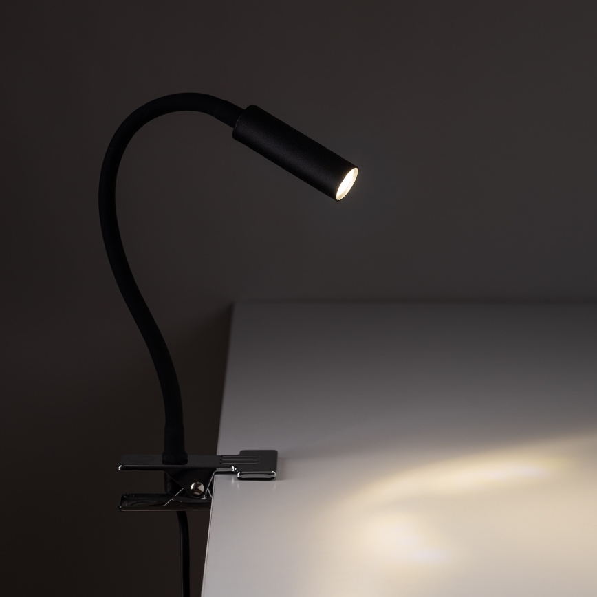 Lampa ar fiksatoru LAGOS 1xG9/3W/230V 4000K melna