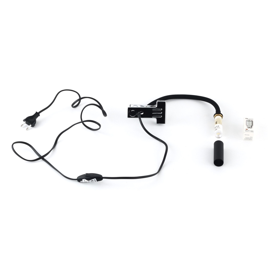 Lampa ar fiksatoru LAGOS 1xG9/3W/230V 4000K melna
