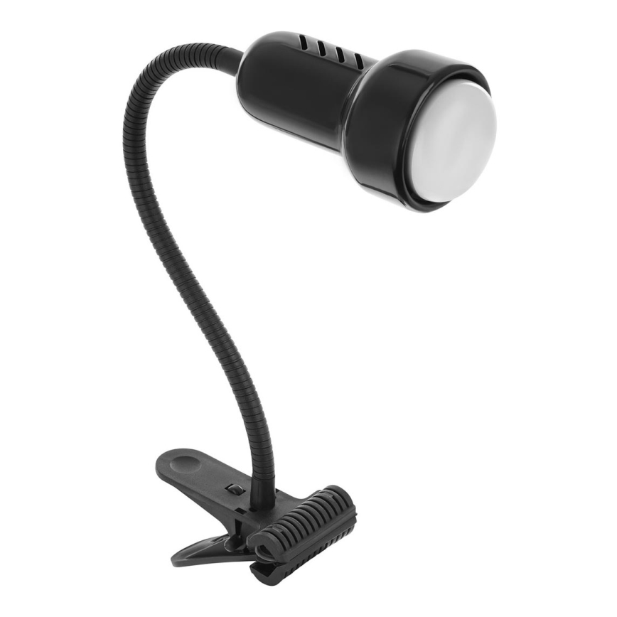 Lampa ar fiksatoru LOLEK 1xE14/24W/230V melna