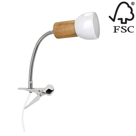 Lampa ar fiksatoru SVENDA 1xE27/60W/230V bērzs - FSC sertifikāts